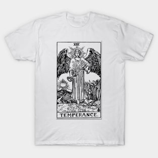 Temperance Tarot in black T-Shirt